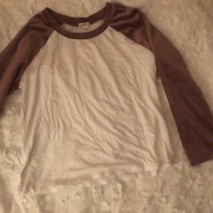 garage cotton top with velvet sleeves